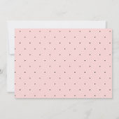 シックなスクリプト3 photo collageピンクのベビーツインズ誕生 案内状 (裏面)