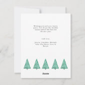 シックなスクリプト9フォトコラージョスクリエレガントスマス シーズンカード (裏面)