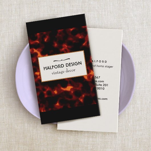 シックなスタイリッシュヴィンテージカメの殻 名刺