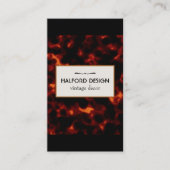 シックなスタイリッシュヴィンテージカメの殻 名刺 (正面)