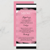 シックなストライプメニュー メニュー (正面/裏面)