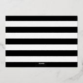 シックなストリングライトサプライズパーティー 箔招待状 (裏面)