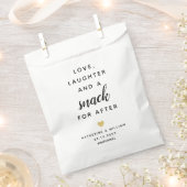 シックなスナックの後の愛、笑い、スナック フェイバーバッグ (クリップ留めされた状態)