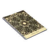 シックなスパイラルプランナーまたはアポイントメントの本 – マンダラ ノートブック (右側)