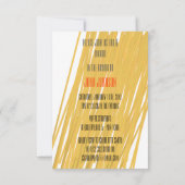 シックなスパゲティパスタディナイタリアンー招待状 招待状 (裏面)