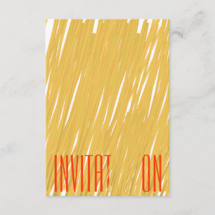 シックなスパゲティパスタディナイタリアンー招待状 招待状