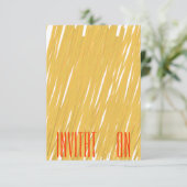 シックなスパゲティパスタディナイタリアンー招待状 招待状 (スタンド正面)