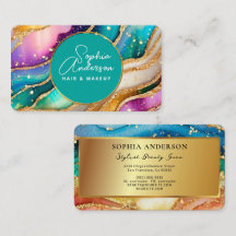 シックなスパークリーグリッターゴールデンレインボインアゲートグラマー