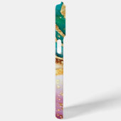 シックなスパークリーグリッターゴールデンレインボインアゲートグラマー Case-Mate iPhoneケース (裏面 / 右)