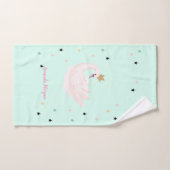 シックなスワンスターズプリンセス バスタオルセット (ハンドタオル)