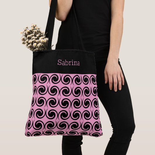 シックなスワーズモノグラムのトートバッグ トートバッグ (クローズアップ)