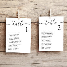 シックなス結婚クリプトの表座席表カード