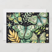 シックなセージフラッタベビーシャワー 招待状 (裏面)