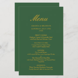 シックなセージ緑と金ゴールドエレガントな結婚式