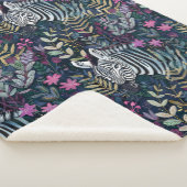 シックなゼブラパターン シェルパブランケット (3/4)