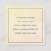 シックなソフトスケールパターン スクエア名刺 (裏面)