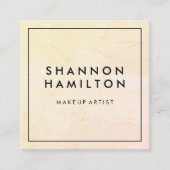 シックなソフトスケールパターン スクエア名刺 (正面)