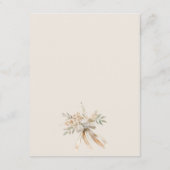 シックなソフト赤面フローラ結婚ブーケ詳細 エンクロージャーカード (裏面)