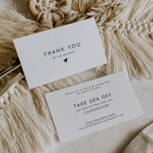 シックなタイポグラフィビジネスサンキュー 割引カード