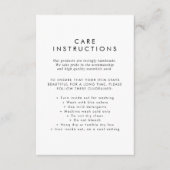 シックなタイポグラフィビジネス製品の気に指示 エンクロージャーカード (正面)