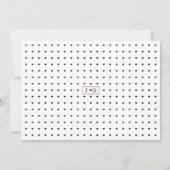 シックなタイポグラフィ結婚のリハーサルのディナーカード 招待状 (裏面)