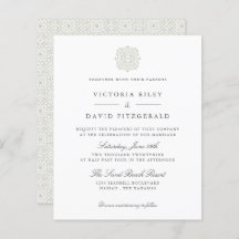 シックなタイルエレガントタイムレス予算結婚の数