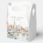 シックなタンパフロリダスカイラインウォーター結婚カラー フェイバーボックス (オープン)