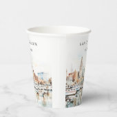 シックなタンパフロリダスカイラインウォーター結婚カラー 紙コップ (右)