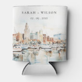 シックなタンパフロリダスカイラインウォーター結婚カラー 缶クーラー (正面)