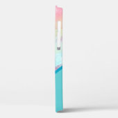 シックなターコイズウォーターパーソナライズされたカラー Case-Mate iPhoneケース (裏面 / 左)