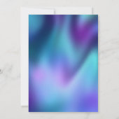 シックなターコイズパープルグリッタークリスマス新年 (裏面)