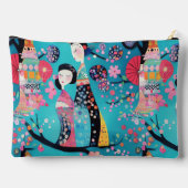 シックなターコイズ芸者 アクセサリーポーチ (裏面)