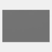 シックなタータンチェックブルゴーニュ、白黒 ラッピングペーパーシート (正面3)