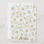 シックなダイシーの花の誕生日パーティーの招待状 招待状 (裏面)