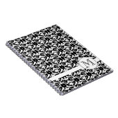 シックなダマスク織 ノートブック (右側)