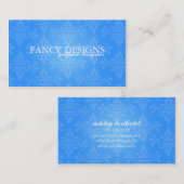 シックなダマスク織 名刺 (正面/裏面)