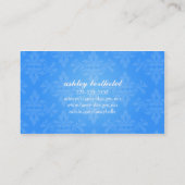 シックなダマスク織 名刺 (裏面)