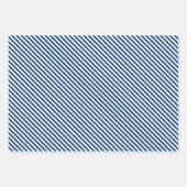 シックなダークブルーサニーイエローサークルのアートパターン ラッピングペーパーシート (正面2)