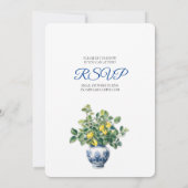 シックなチクテック シノワズリー リモンチェッロ インスピレーション 招待状 (裏面)