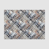 シックなチューペベージュグレータンブラウンサークルパターン 薄葉紙 (正面)