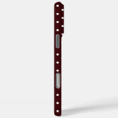 シックなチョコレートブラウンとホワイトの水玉模様 Case-Mate iPhoneケース (裏面 / 右)