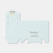 シックなティーカップのブルーベビーシャワーお気に入りボックス フェイバーボックス (折り畳みなし)