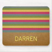 シックなテクスチャストライプマウスパッド マウスパッド (正面)