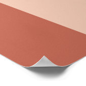 シックなテラコッタワンデイリハ遠くにーサルディナー ポスター (角)