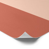 シックなテラコッタ我々は婚約した婚約パーティ ポスター (角)