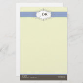 シックなデコペリウィンクルカスタマイズ文具 便箋 (正面/裏面)