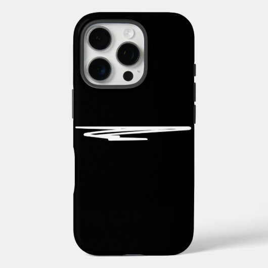 シックなデザインイン白黒 Case-Mate iPhoneケース (裏面)