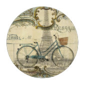 シックなトラベラーヴィンテージパリエッフェルタワー カッティングボード (正面)