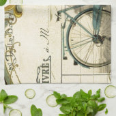 シックなトラベラーヴィンテージパリエッフェルタワー キッチンタオル (折り畳み)