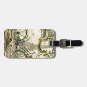 シックなトラベラーヴィンテージパリエッフェルタワー ラゲッジタグ (正面横)